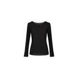 Cabana Living - Langærmet basisbluse med cashmere, Nero