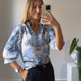 Neo Noir - Roselle  Paisley Blouse