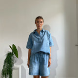 IVY-Opera Tie Shorts Wash Lille