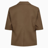 IVY - Katee Short Sleeve Uniform Blazer, Coffee Bean