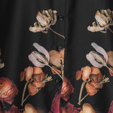 KARMAMIA - Joseph Shirt - Black blossom