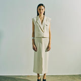 Copenhagen Muse - Cmtailor, - Short waistcoat, off white