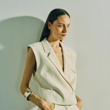 Copenhagen Muse - Cmtailor, - Short waistcoat, off white