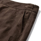 DEPECHE - Naomi midi suede skirt, brun