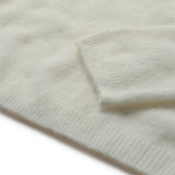DEPECHE - Sarah alpacha knit sweater, off White