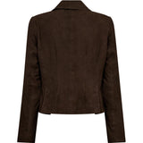 DEPECHE - Savanna suede blazer - Dusty brown