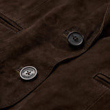 DEPECHE - Savanna suede blazer - Dusty brown