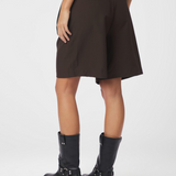 Neo Noir - Nika Structure Shorts, Dark Brown