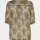 Heartmade -Turin skjorte - Green paisley print