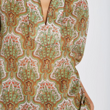 Heartmade -Turin skjorte - Green paisley print