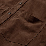 Depeche - Tonja oversize suede shirt, Wood