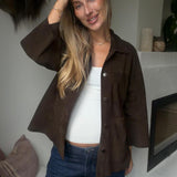 Depeche - TonjaDep Suede Oversize Shirt