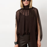 Dante6 - Sonia bohemian bluse, brun