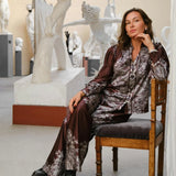 Neo Noir - Neo Noir Lunet Paisley Border Pants, Dark brown