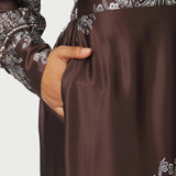 Neo Noir - Neo Noir Lunet Paisley Border Pants, Dark brown