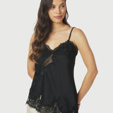 Neo Noir - Viole Lace Top, sort