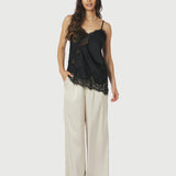 Neo Noir - Viole Lace Top, sort